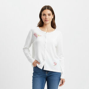 Warner Bros. Vintage 2000 Tweety Bird Embroidered Cardigan - Large - See Notes